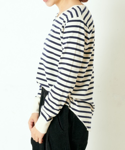 PUAL CE CIN（ピュアルセシン）の「スムースＶネックプルオーバー（Tシャツ/カットソー・レディース・ブラック/その他4/その他2/オートミール/その他1/その他3・FREE）」の9枚目の写真