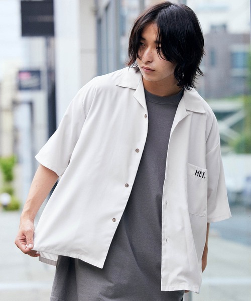 ☆☆☆MEI☆☆☆専用 MEI/メイ MONO-MART別注 リラックスオープンカラー半袖シャツ