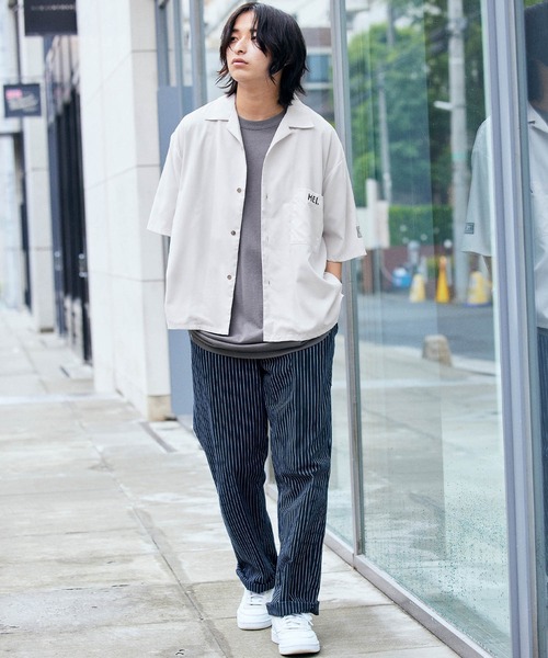 MEI/メイ MONO-MART別注 リラックスオープンカラー半袖シャツ