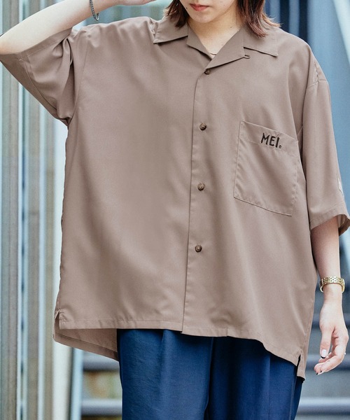 ☆☆☆MEI☆☆☆専用 MEI/メイ MONO-MART別注 リラックスオープンカラー半袖シャツ