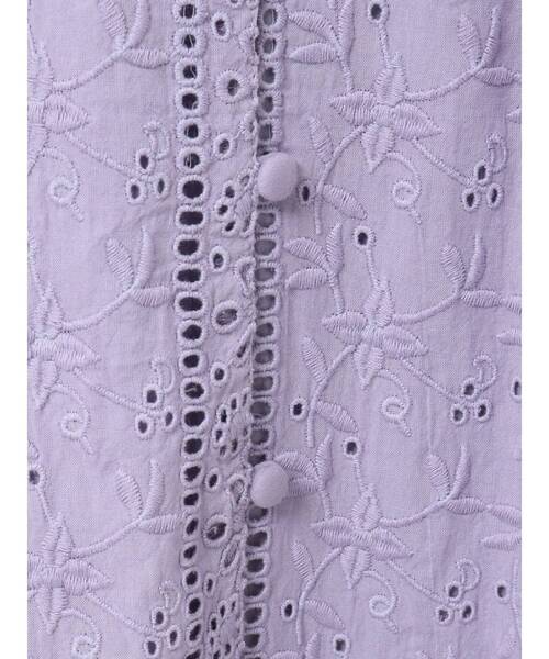 MERCURYDUO(マーキュリーデュオ)の「コットンカットワークボリュームスリーブワンピース(ワンピース・レディース・オフホワイト/ブラック/ラベンダー/ミント・FREE)」の17枚目の写真