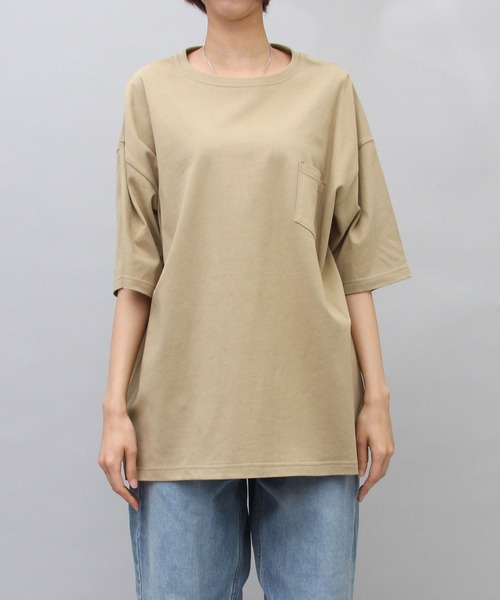 United Athle(ユナイテッドアスレ)の「5.6オンス ビッグシルエット ドロップショルダー ポケットTシャツ(Tシャツ/カットソー・メンズ・ホワイト/ブラック/グリーン/カーキ・L/M/XL)」の12枚目の写真