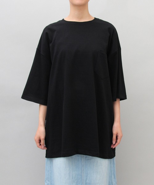 United Athle(ユナイテッドアスレ)の「5.6オンス ビッグシルエット ドロップショルダー ポケットTシャツ(Tシャツ/カットソー・メンズ・ホワイト/ブラック/グリーン/カーキ・L/M/XL)」の22枚目の写真