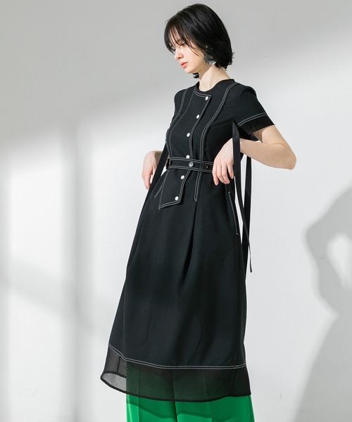 UNITED TOKYO ガーメントステッチワンピース ステッチワークワンピース（ワンピース）｜UNITED TOKYO（ユナイテッド