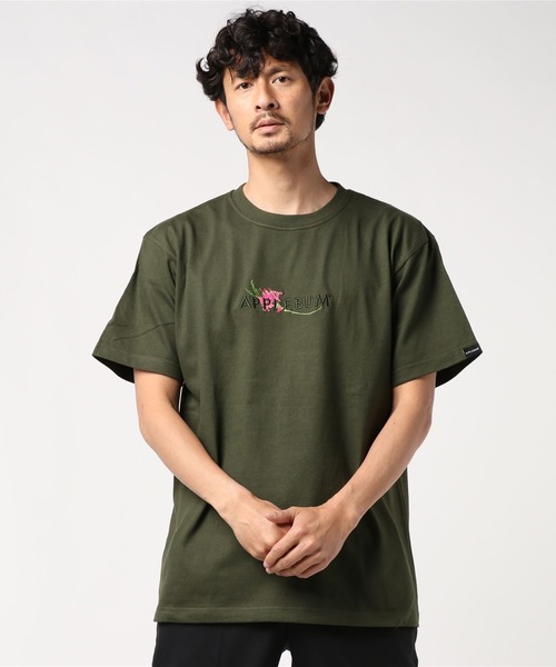 APPLEBUM(アップルバム)の「“Flower Logo” T-shirt(Tシャツ/カットソー・メンズ・ブラック/オリーブ・SMALL/MEDIUM/LARGE/X-LARGE/XX-LARGE)」の16枚目の写真