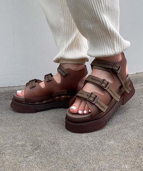 beautiful people × UNITED TOKYO 別注コラボサンダル/ ビューティフル