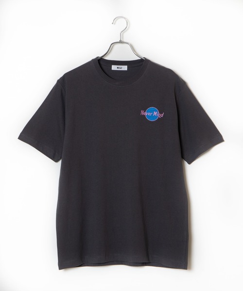 WEGO（ウィゴー）の「WEGO/サークルロゴ刺繍Tシャツ（Tシャツ/カットソー・メンズ・アイボリー/スミクロ・SMALL/MEDIUM/LARGE）」の10枚目の写真