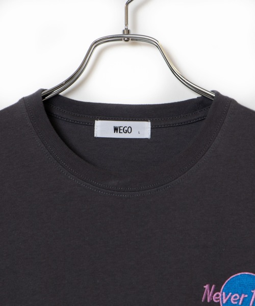 WEGO（ウィゴー）の「WEGO/サークルロゴ刺繍Tシャツ（Tシャツ/カットソー・メンズ・アイボリー/スミクロ・SMALL/MEDIUM/LARGE）」の14枚目の写真