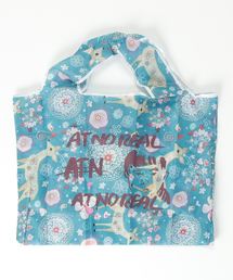 【at no real】アトノリ MONOPRIX総柄 ショッピングバッグ