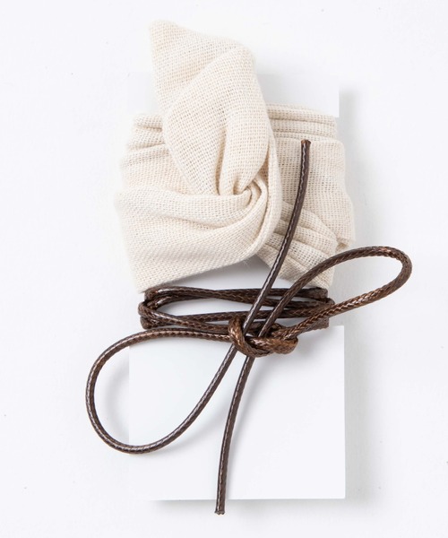 WEGO（ウィゴー）の「WEGO/ワイヤーヘアリボン（その他ヘアアクセサリー・レディース・ベージュ/ネイビー/オフホワイト・FREE）」の2枚目の写真