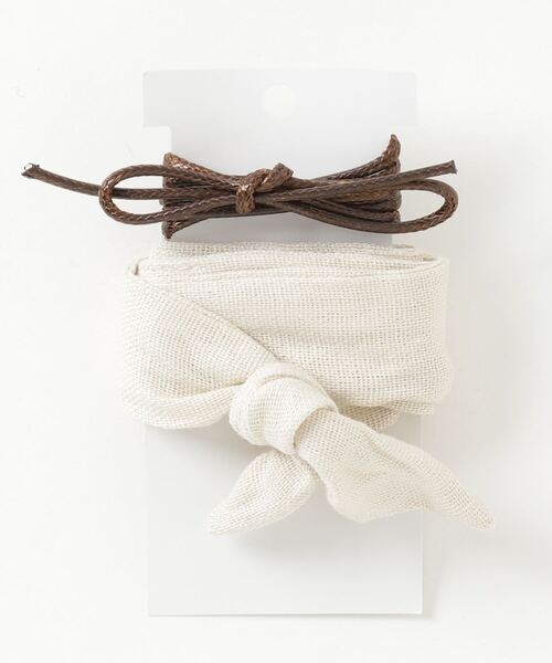 WEGO（ウィゴー）の「WEGO/ワイヤーヘアリボン（その他ヘアアクセサリー・レディース・ベージュ/ネイビー/オフホワイト・FREE）」の8枚目の写真