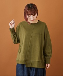 CUBE SUGAR（キューブシュガー）の「WEB限定 抗菌 防臭 アシンメトリー プルオーバー（Tシャツ/カットソー）」