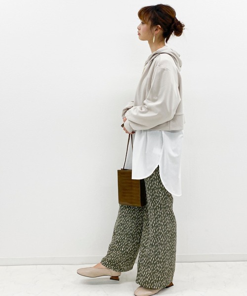 archives（アルシーヴ）の「【抗菌加工】ポンチパーカー（パーカー・レディース・ブラック/ベージュ/ブラウン/アイボリー・MEDIUM）」の16枚目の写真