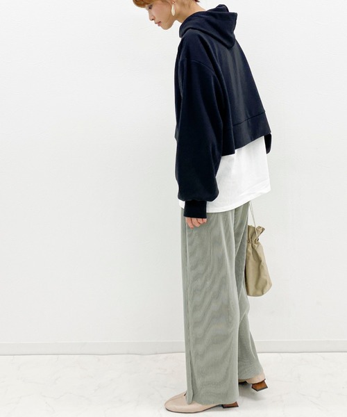 archives（アルシーヴ）の「【抗菌加工】ポンチパーカー（パーカー・レディース・ブラック/ベージュ/ブラウン/アイボリー・MEDIUM）」の17枚目の写真