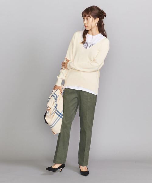 BEAUTY&YOUTH UNITED ARROWS（ビューティーアンドユースユナイテッドアローズ）の「BY コーデュロイストレートパンツ ◆（その他パンツ・レディース・ベージュ/ケリー/ブラウン・LARGE/SMALL/MEDIUM）」の12枚目の写真