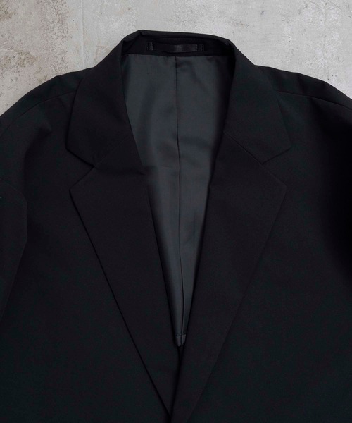 MAISON SPECIAL ブラック テーラードジャケット セットアップ MAISON SPECIAL（メゾンスペシャル）の「Side Zip Double