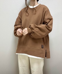 ADOLESCENCE  | コラピスネーム付きバルーンスリーブスウェット【インフルエンサーaiko×ADOLESCENCE 限定コラボ 】(スウェット)