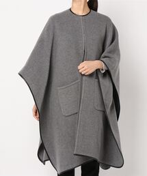 イエナ　ウールトリミングポンチョコート IENA（イエナ）の「ウールトリミングポンチョ（ポンチョ）」 - WEAR