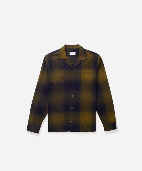 Saturdays NYC(サタデーズ ニューヨークシティ )の「Marco Plaid(シャツ/ブラウス・メンズ・オリーブ/パープル・X-SMALL/S/M/L/XL)」の2枚目の写真