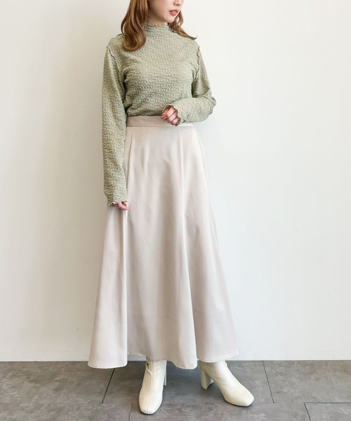 earth music&ecology（アースミュージックアンドエコロジー）の「シアーレースインナー　＊（Tシャツ/カットソー・レディース・ミント/ブラック/グレイッシュベージュ/オフホワイト・M/S）」の12枚目の写真