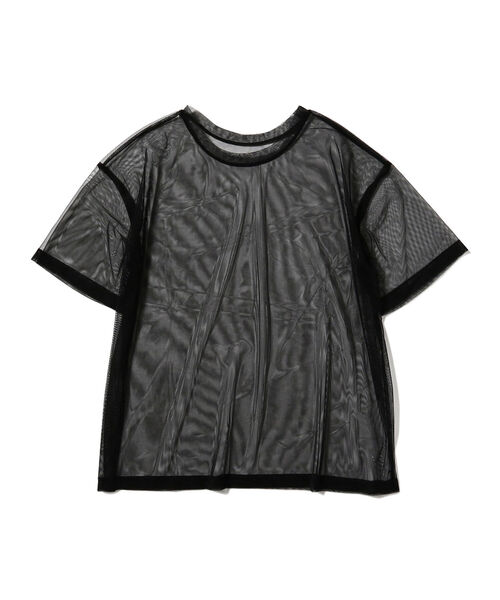 Ray BEAMS(レイビームス)の「Ray BEAMS / チュール シアー ハーフスリーブ Tシャツ(Tシャツ/カットソー・レディース・ブラック/イエロー/バイオレット・ONE SIZE)」の11枚目の写真