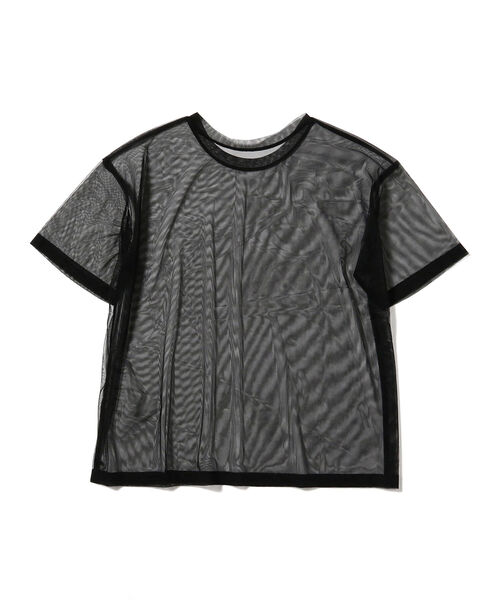 Ray BEAMS(レイビームス)の「Ray BEAMS / チュール シアー ハーフスリーブ Tシャツ(Tシャツ/カットソー・レディース・ブラック/イエロー/バイオレット・ONE SIZE)」の12枚目の写真