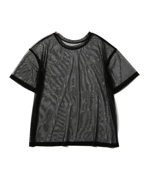 Ray BEAMS(レイビームス)の「Ray BEAMS / チュール シアー ハーフスリーブ Tシャツ(Tシャツ/カットソー・レディース・ブラック/イエロー/バイオレット・ONE SIZE)」の16枚目の写真