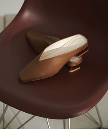 prose verse | 柄ヒールVカットミュール(パンプス)