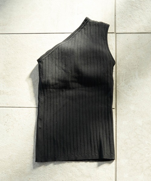 ROPE' PICNIC（ロペピクニック）の「ワンショルカップ付インナー（タンクトップ・レディース・オフホワイト/ブラック/ブラウン・36/38）」の10枚目の写真