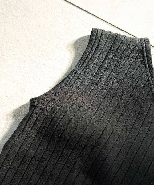 ROPE' PICNIC（ロペピクニック）の「ワンショルカップ付インナー（タンクトップ・レディース・オフホワイト/ブラック/ブラウン・36/38）」の4枚目の写真