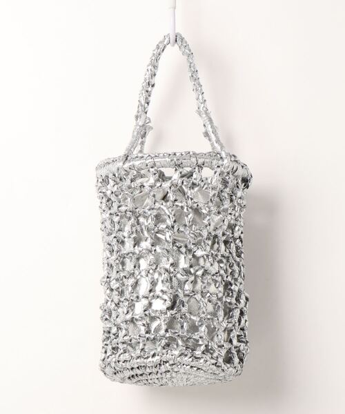 Laugoa(ラウゴア)の「ONT メタリック ミニ かごバッグ(かごバッグ・レディース・シルバー・9)」の18枚目の写真