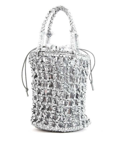 Laugoa(ラウゴア)の「ONT メタリック ミニ かごバッグ(かごバッグ・レディース・シルバー・9)」の3枚目の写真