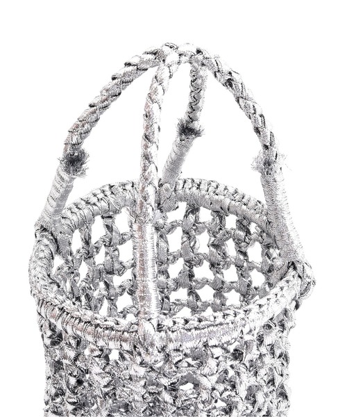 Laugoa(ラウゴア)の「ONT メタリック ミニ かごバッグ(かごバッグ・レディース・シルバー・9)」の4枚目の写真