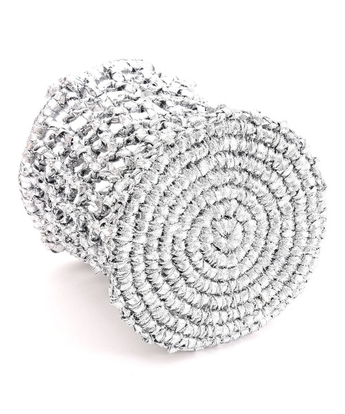 Laugoa(ラウゴア)の「ONT メタリック ミニ かごバッグ(かごバッグ・レディース・シルバー・9)」の7枚目の写真