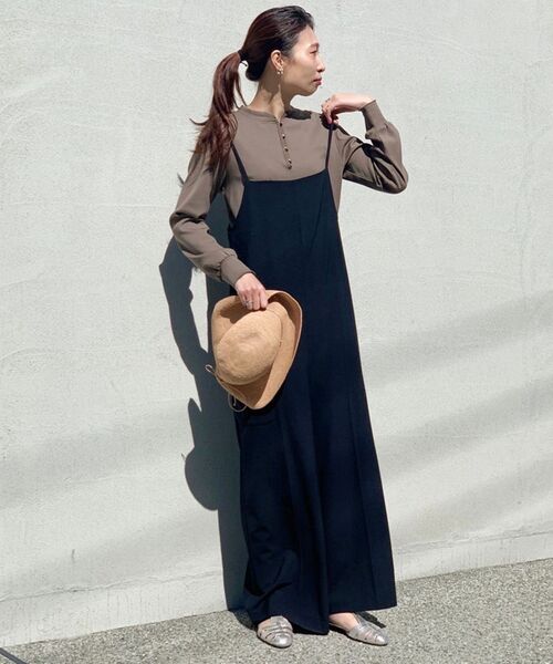 SHIPS(シップス)の「SHOP PRESSジャジーチャイナプルオーバー◇(Tシャツ/カットソー・レディース・オレンジ/ナチュラル/カーキ/ブラック・ONE SIZE)」の16枚目の写真