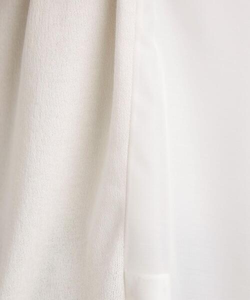 green label relaxing（グリーンレーベルリラクシング）の「[ 手洗い可能 ] CB コットン NY ドッキング ノースリーブ プルオーバー ニット（ニット/セーター・レディース・ネイビー/オフホワイト/オリーブ・FREE）」の8枚目の写真