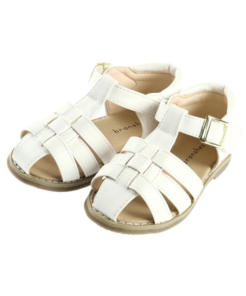 BRANSHES(ブランシェス)の「合皮サンダル(サンダル・キッズ・オフホワイト/ゴールド・14cm/17cm/15cm/16cm/18cm/19cm)」の12枚目の写真