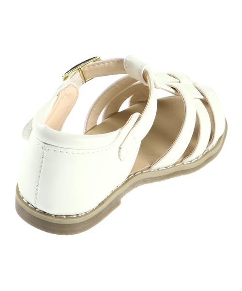 BRANSHES(ブランシェス)の「合皮サンダル(サンダル・キッズ・オフホワイト/ゴールド・14cm/17cm/15cm/16cm/18cm/19cm)」の6枚目の写真