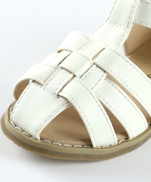 BRANSHES(ブランシェス)の「合皮サンダル(サンダル・キッズ・オフホワイト/ゴールド・14cm/17cm/15cm/16cm/18cm/19cm)」の11枚目の写真