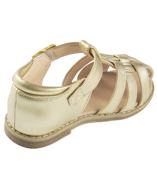 BRANSHES(ブランシェス)の「合皮サンダル(サンダル・キッズ・オフホワイト/ゴールド・14cm/17cm/15cm/16cm/18cm/19cm)」の13枚目の写真