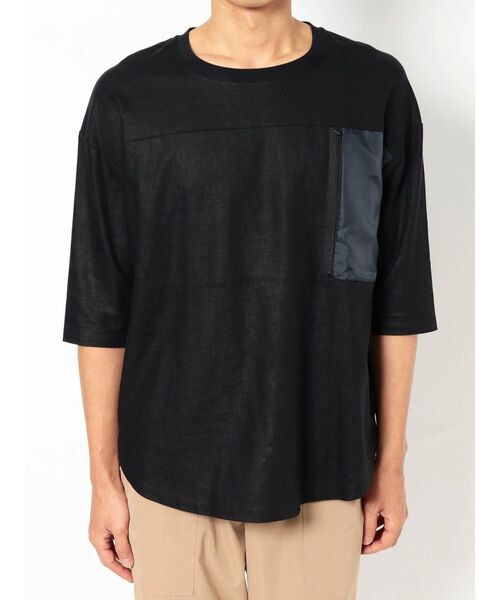 COTORICA（コトリカ）の「7分袖プルオーバーシャツ（シャツ/ブラウス・メンズ・ブラック/オレンジ・MEDIUM/LARGE）」の13枚目の写真