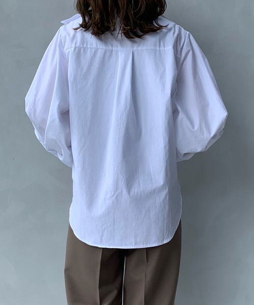 LE MORE(リモア)の「ショルダーボタンブラウス(シャツ/ブラウス・レディース・ホワイト・FREE)」の8枚目の写真