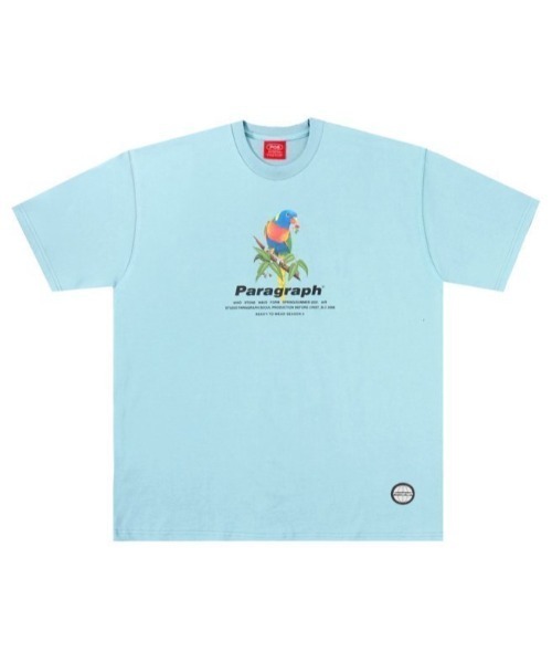 Paragraph(パラグラフ)の「A'GEM/9 × .kom『paragraph/パラグラフ』PARAGRAPH DESIGN TEE パラグラフ デザイン Tシャツ(Tシャツ/カットソー・メンズ・ブルー/グリーン/ホワイト/チャコールグレー・FREE)」の4枚目の写真