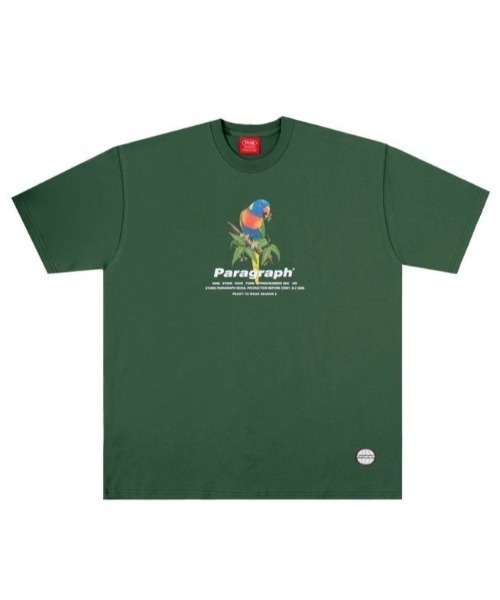 Paragraph(パラグラフ)の「A'GEM/9 × .kom『paragraph/パラグラフ』PARAGRAPH DESIGN TEE パラグラフ デザイン Tシャツ(Tシャツ/カットソー・メンズ・ブルー/グリーン/ホワイト/チャコールグレー・FREE)」の3枚目の写真