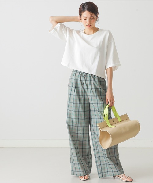 BEAMS LIGHTS（ビームスライツ）の「BEAMS LIGHTS / 天竺 コットン ミニ Tシャツ（Tシャツ/カットソー・レディース・ホワイト/ライトブルー/ブラック・FREE）」の11枚目の写真