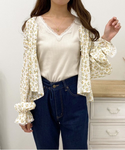 apres jour（アプレジュール）の「リブレースインナー【ZOZOTOWN限定アイテム】（タンクトップ・レディース・アイボリー/ブラック/ピンクベージュ/オフホワイト・X-LARGE/フリー）」の10枚目の写真