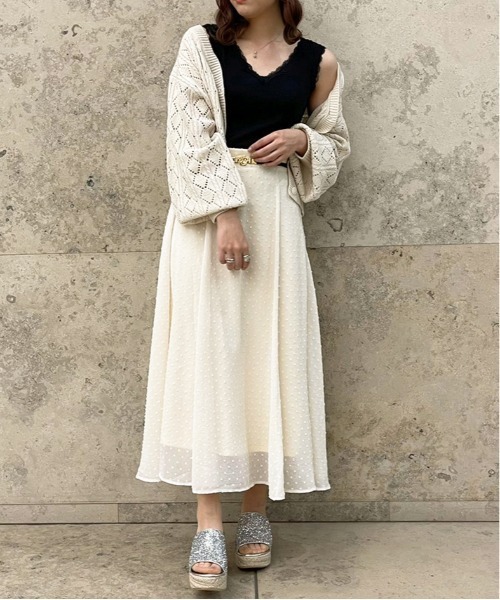 apres jour（アプレジュール）の「リブレースインナー【ZOZOTOWN限定アイテム】（タンクトップ・レディース・アイボリー/ブラック/ピンクベージュ/オフホワイト・X-LARGE/フリー）」の18枚目の写真