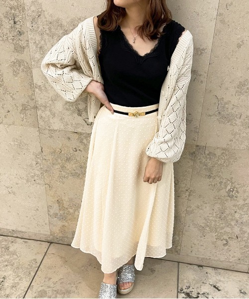 apres jour（アプレジュール）の「リブレースインナー【ZOZOTOWN限定アイテム】（タンクトップ・レディース・アイボリー/ブラック/ピンクベージュ/オフホワイト・X-LARGE/フリー）」の15枚目の写真