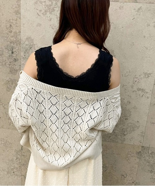 apres jour（アプレジュール）の「リブレースインナー【ZOZOTOWN限定アイテム】（タンクトップ・レディース・アイボリー/ブラック/ピンクベージュ/オフホワイト・X-LARGE/フリー）」の17枚目の写真