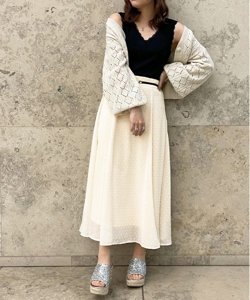 apres jour（アプレジュール）の「リブレースインナー【ZOZOTOWN限定アイテム】（タンクトップ・レディース・アイボリー/ブラック/ピンクベージュ/オフホワイト・X-LARGE/フリー）」の19枚目の写真